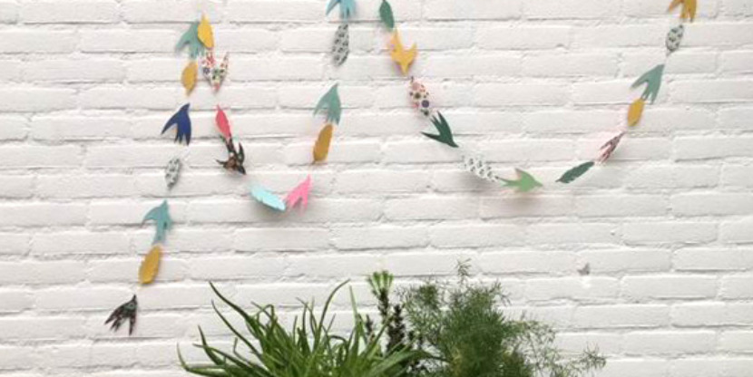 step 4  bird garland