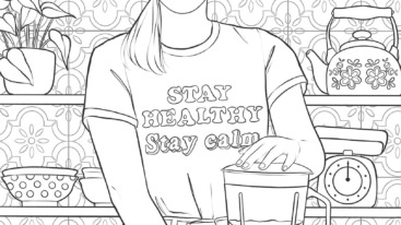 Comforting coloring page cropped- Ana Hard – Flow Magazine