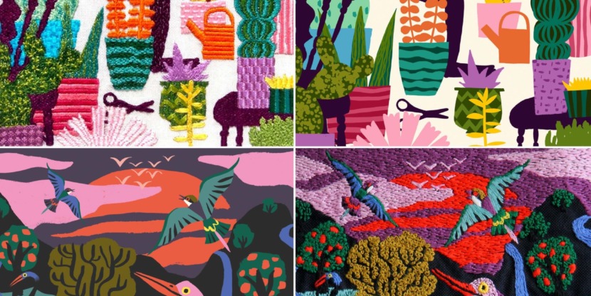 First two Stitchy Friday projects kopie