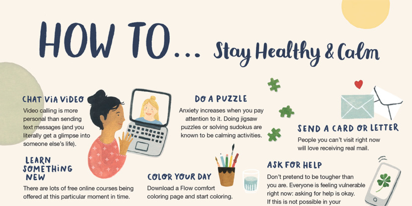 Flow Magazine poster Valesca – How to stay healthy and calm English 1200×600